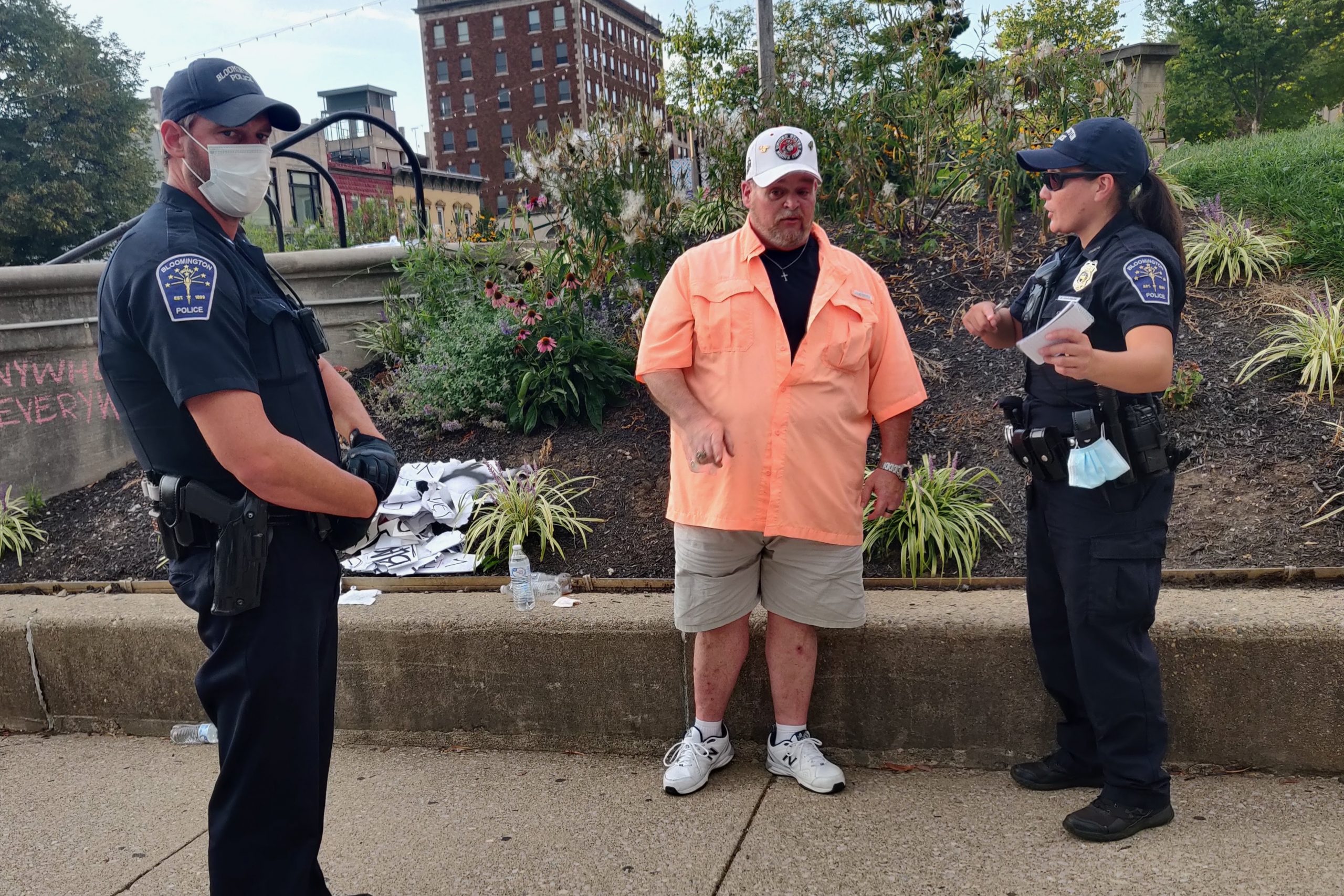 Police Investigating After Violence Erupts At Dueling Protests In Bloomington