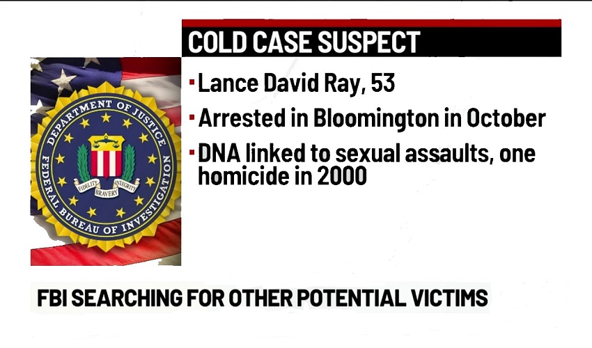 Man arrested in Bloomington tied to cold cases