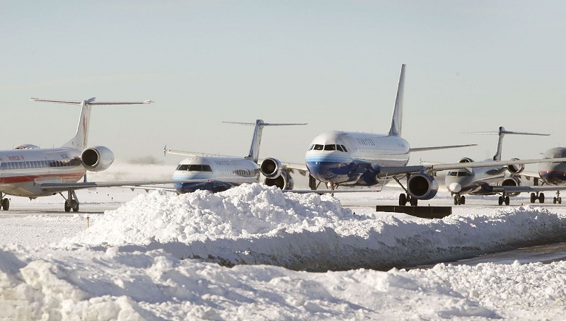 Winter storm causing cancellations at Indianapolis International Airport