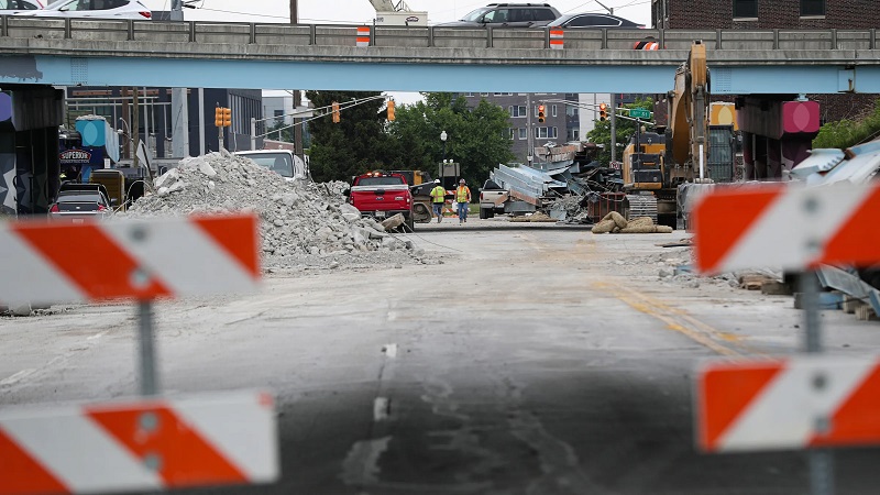 Portion of Market Street in the heart of downtown Indianapolis to close Monday for construction