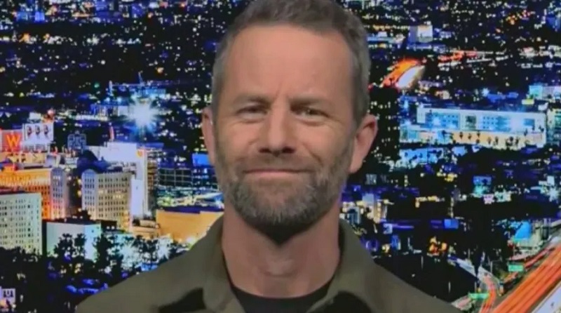 Actor Kirk Cameron spotted at the Indianapolis Public Library reading a new book