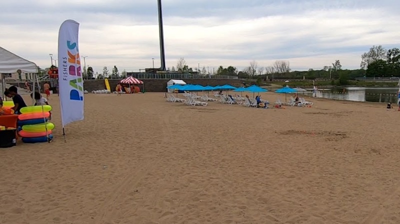 On Memorial Day, Geist Waterfront Park is extremely popular