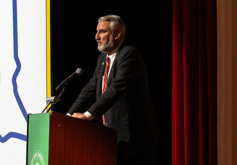 Gov. Holcomb unveiled his 2024 agenda at the Indiana School for the Blind and Visually Impaired