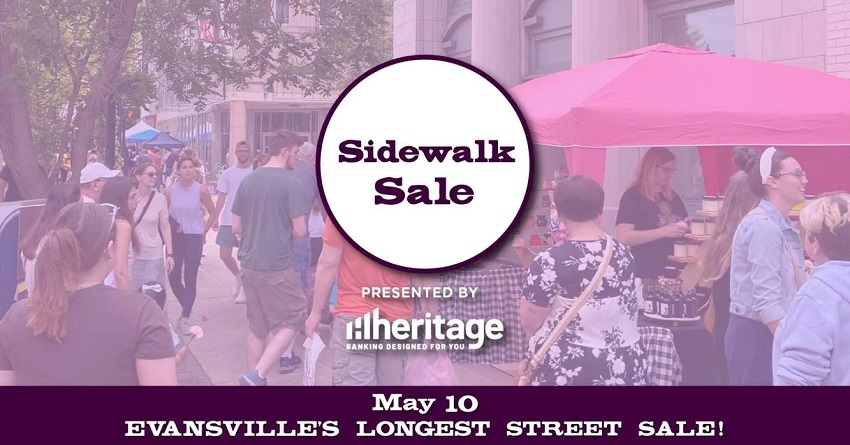 Evansville Prepares for Seventh Annual Sidewalk Sale on May 10